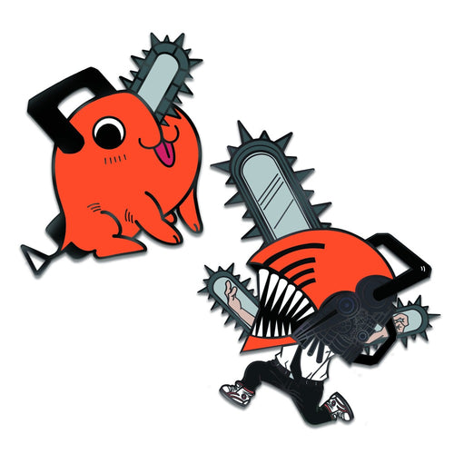 Pochita and Chainsaw Man Denji Pin
